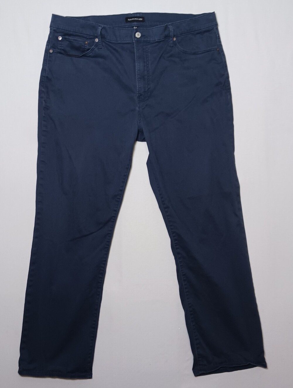 Lucky Brand Mens 363 Vintage Straight Twill Chino Pants 40X32 Navy Blue